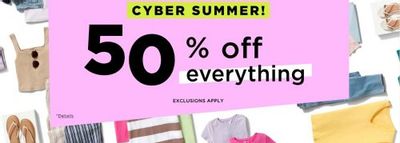 Old Navy Canada Cyber Summer Sale: Get 50% off Everything Until July 11th