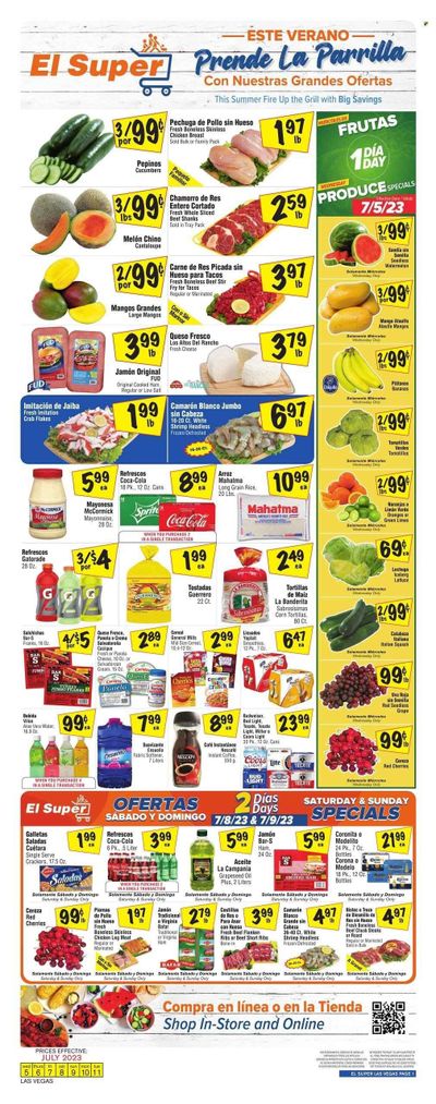 El Super (NV) Weekly Ad Flyer Specials July 5 to July 11, 2023