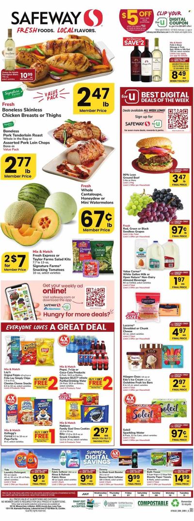 Safeway (CO) Weekly Ad Flyer Specials July 5 to July 11, 2023