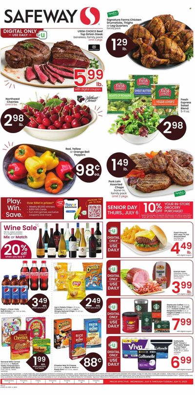Safeway (CO) Weekly Ad Flyer Specials July 5 to July 11, 2023