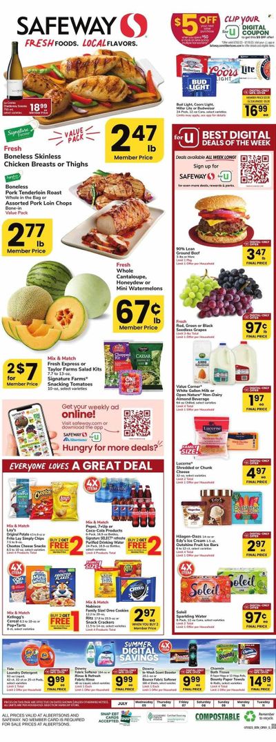 Safeway (SD) Weekly Ad Flyer Specials July 5 to July 11, 2023