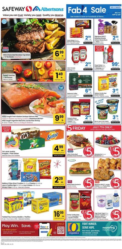 Safeway (WA) Weekly Ad Flyer Specials July 5 to July 11, 2023