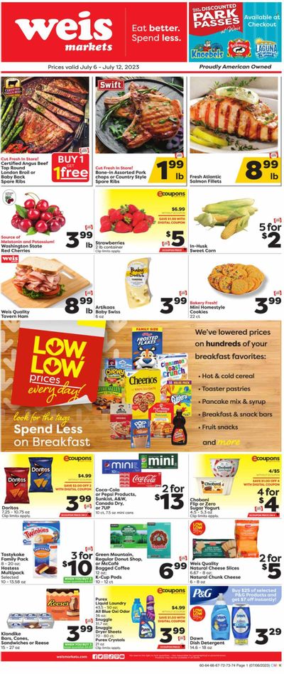 Weis (MD, NY, PA) Weekly Ad Flyer Specials July 6 to July 12, 2023