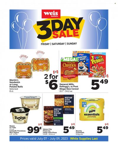 Weis (MD, NY, PA) Weekly Ad Flyer Specials July 7 to July 9, 2023