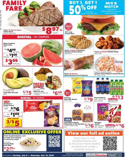 Family Fare (MI) Weekly Ad Flyer Specials July 9 to July 15, 2023