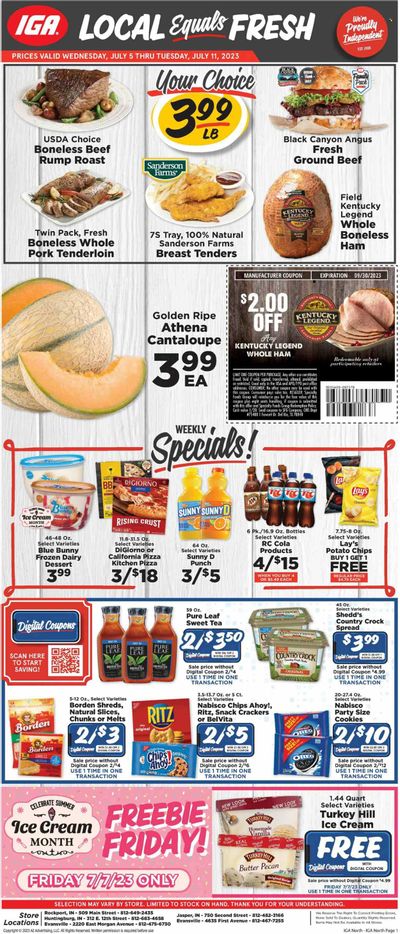 IGA (IN) Weekly Ad Flyer Specials July 5 to July 11, 2023