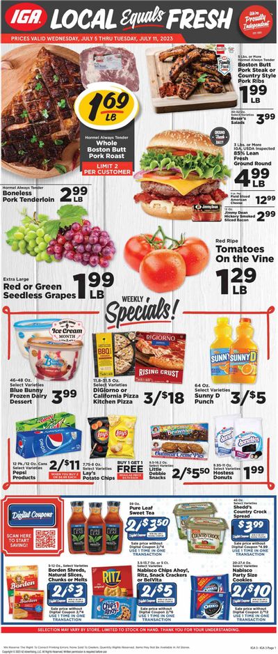 IGA (KY) Weekly Ad Flyer Specials July 5 to July 11, 2023 IGA (KY) Weekly Ad Flyer Specials July 5 to July 11, 2023