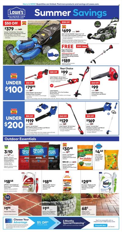 Lowe's Weekly Ad Flyer Specials July 6 to July 12, 2023