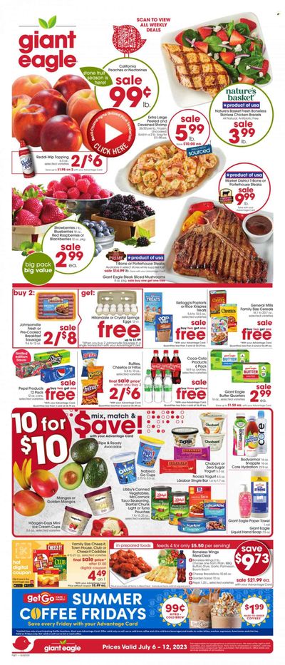 Giant Eagle (OH) Weekly Ad Flyer Specials July 6 to July 12, 2023