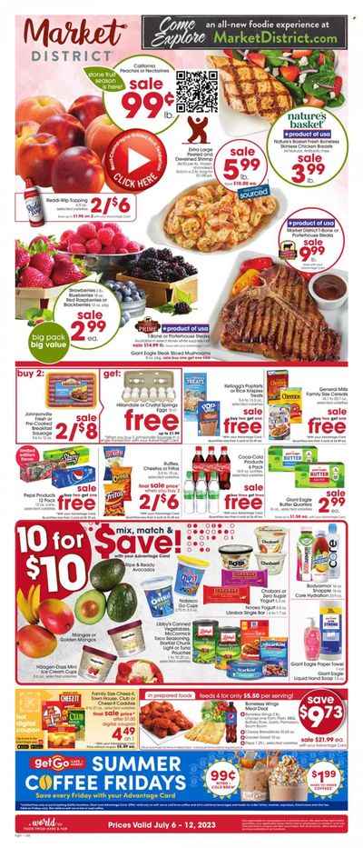 Giant Eagle (OH) Weekly Ad Flyer Specials July 6 to July 12, 2023