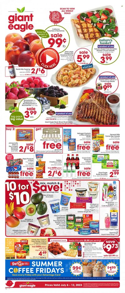 Giant Eagle (PA) Weekly Ad Flyer Specials July 6 to July 12, 2023
