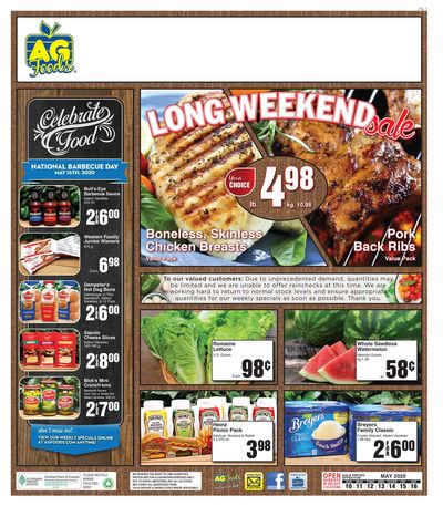 AG Foods Flyer May 10 to 16