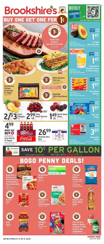 Brookshires (LA) Weekly Ad Flyer Specials July 5 to July 11, 2023