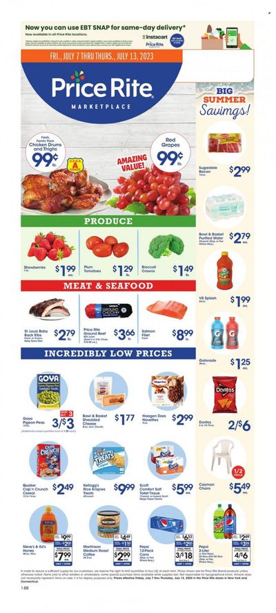 Price Rite (CT, MA, MD, NH, NJ, NY, PA, RI) Weekly Ad Flyer Specials July 7 to July 13, 2023