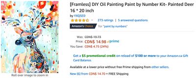 Amazon Canada Deals: Save 24% on Paint by Number Kit + 62% on KitchenAid Gourmet Box Grater + Dibea Lightweight Vacuum Cleaner Cordles + More Offers