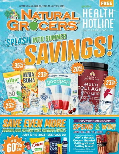 Natural Grocers Weekly Ad Flyer Specials June 30 to July 29, 2023