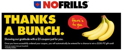 No Frills Canada Coupons: Get $5 Off Your Next Purchase