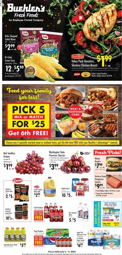 Buehler's (OH) Weekly Ad Flyer Specials July 5 to July 11, 2023