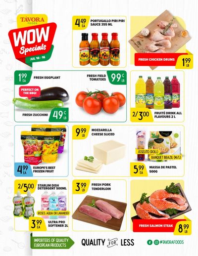 Tavora Foods Flyer July 10 to 16