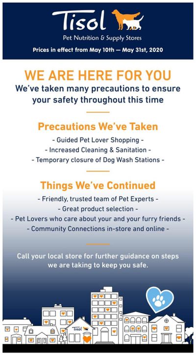 Tisol Pet Nutrition & Supply Stores Flyer May 10 to 31