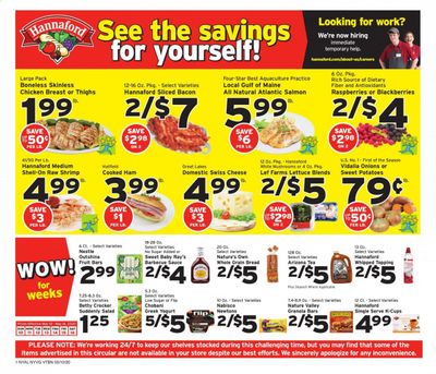 Hannaford Weekly Ad & Flyer May 10 to 16