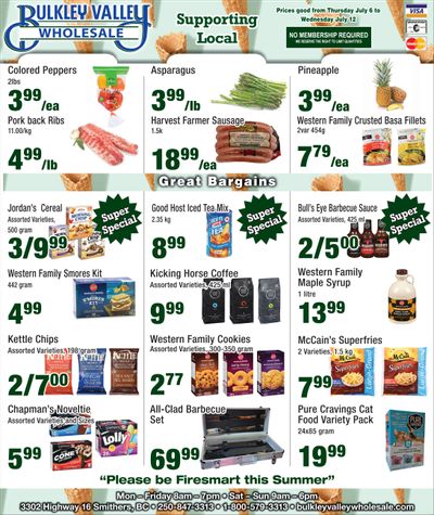 Bulkley Valley Wholesale Flyer July 6 to 12