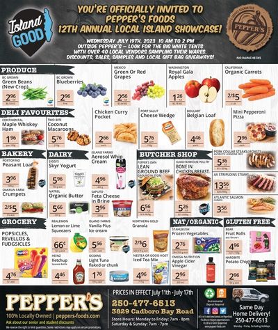 Pepper's Foods Flyer July 11 to 17