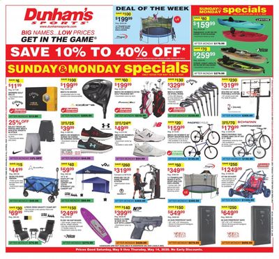 Dunham's Sports Weekly Ad & Flyer May 9 to 14