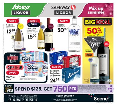 Sobeys/Safeway (AB) Liquor Flyer July 13 to 19
