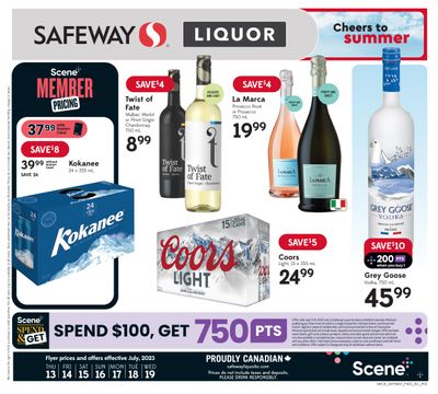 Safeway (BC) Liquor Flyer July 13 to 19