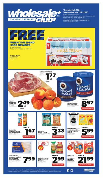 Real Canadian Wholesale Club Flyer July 13 to 19