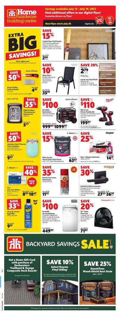 Home Hardware Building Centre (ON) Flyer July 13 to 19