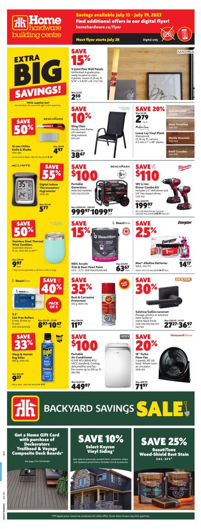 Home Hardware Building Centre (AB) Flyer July 13 to 19 Home Hardware Building Centre (AB) Flyer July 13 to 19