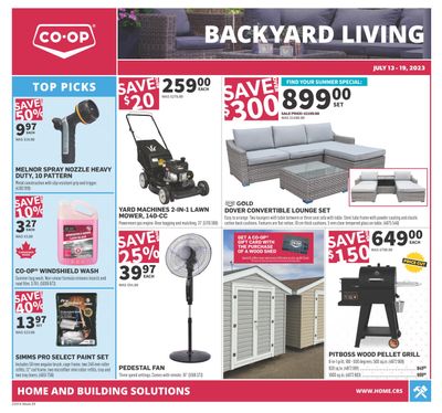 Co-op (West) Home Centre Flyer July 13 to 19