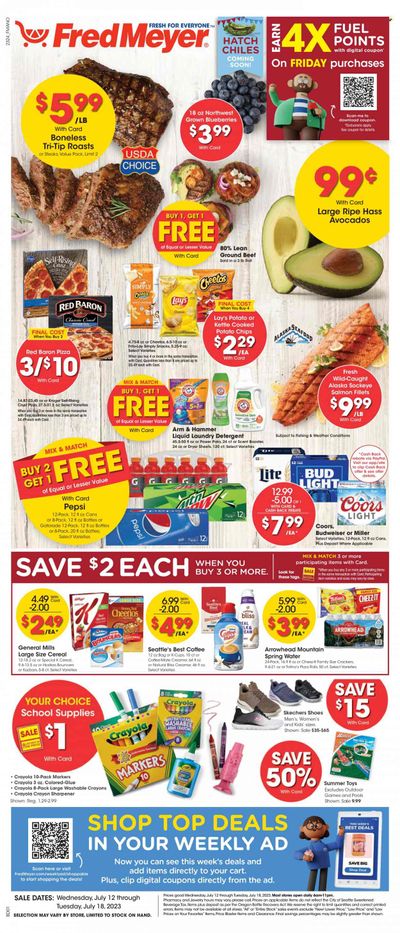 Fred Meyer (WA) Weekly Ad Flyer Specials July 12 to July 18, 2023