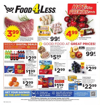 Food 4 Less (CA) Weekly Ad Flyer Specials July 12 to July 18, 2023
