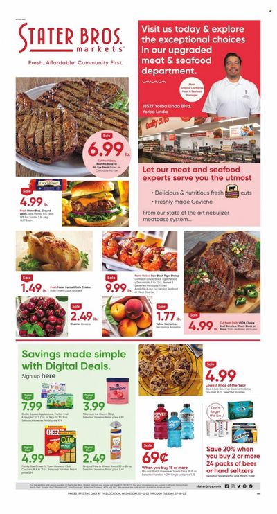 Stater Bros. (CA) Weekly Ad Flyer Specials July 12 to July 18, 2023