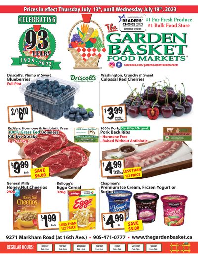 The Garden Basket Flyer July 13 to 19