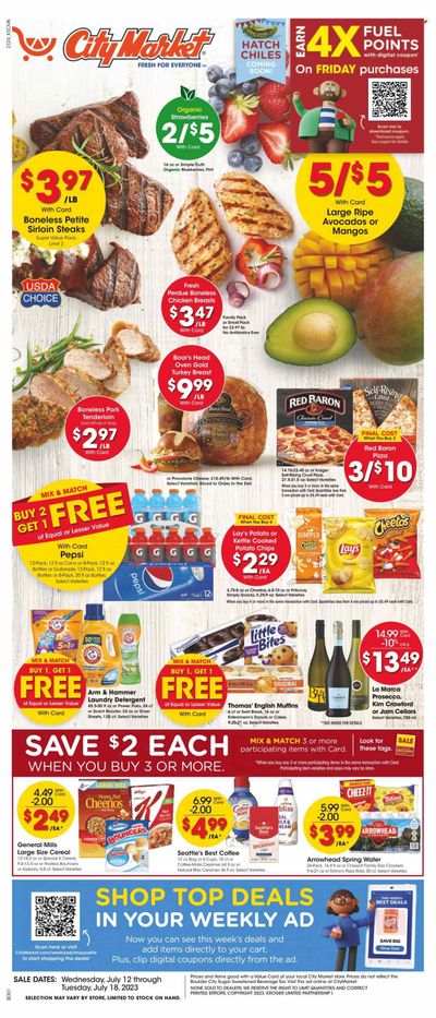 City Market (CO, UT, WY) Weekly Ad Flyer Specials July 12 to July 18, 2023