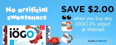 WebSaver Canada Coupons: Save $2 On IOGO 0% Walmart Exclusive Coupon