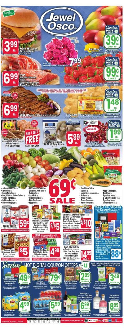 Jewel Osco (IL) Weekly Ad Flyer Specials July 12 to July 18, 2023