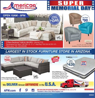 American Furniture Warehouse Weekly Ad & Flyer May 10 to 24