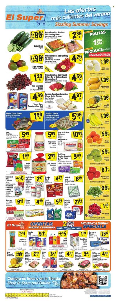 El Super (NM) Weekly Ad Flyer Specials July 12 to July 25, 2023