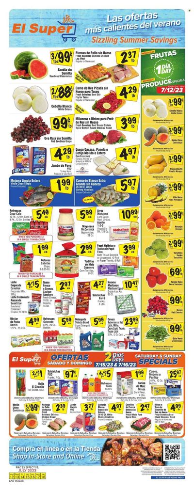 El Super (NV) Weekly Ad Flyer Specials July 12 to July 25, 2023