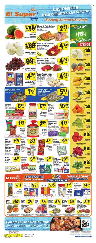 El Super (AZ) Weekly Ad Flyer Specials July 12 to July 25, 2023