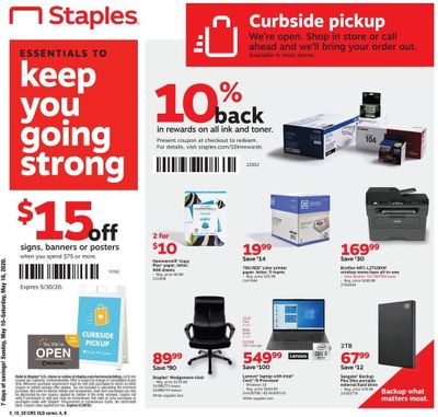 Staples Weekly Ad & Flyer May 10 to 16