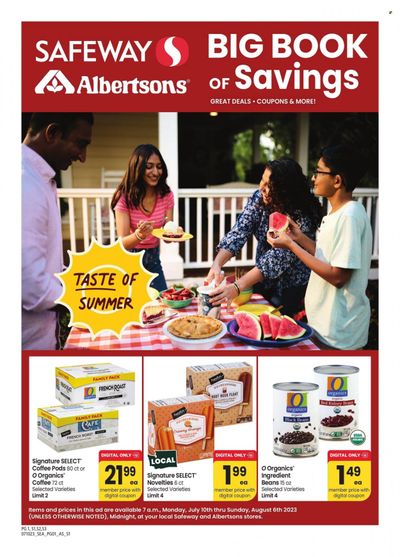 Safeway (WA) Weekly Ad Flyer Specials July 10 to August 6, 2023