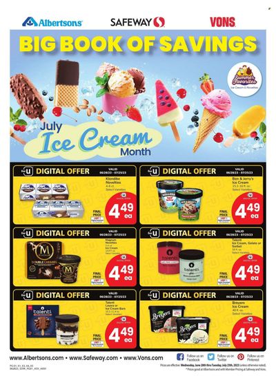 Safeway (AZ, NM) Weekly Ad Flyer Specials June 28 to July 25, 2023