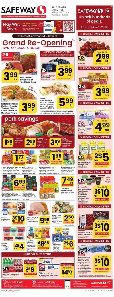 Safeway (DE) Weekly Ad Flyer Specials July 7 to July 13, 2023