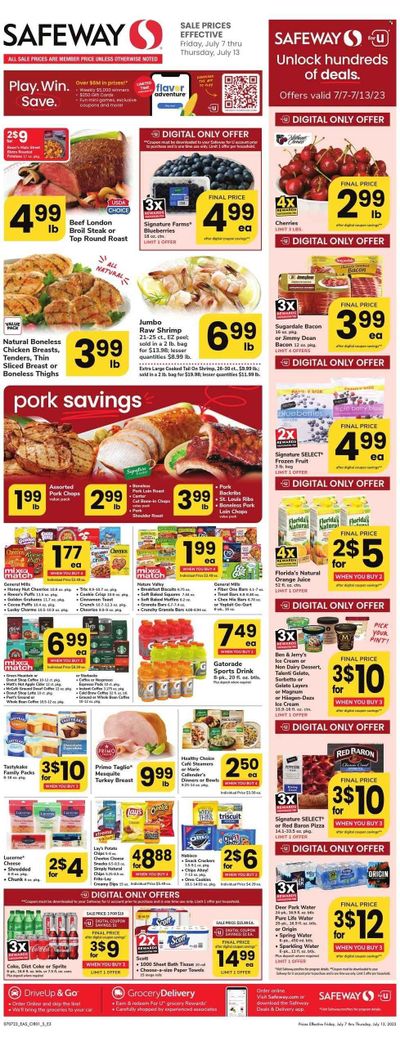 Safeway (DE) Weekly Ad Flyer Specials July 7 to July 13, 2023